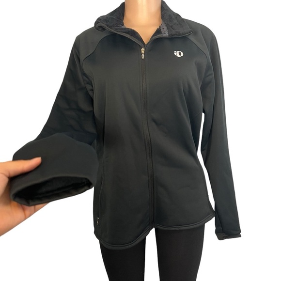 3/$30 🍂 Pearl Izumi Black Fleece Zip Up Jacket - Picture 3 of 10
